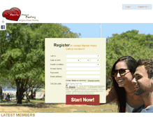 Tablet Screenshot of mentalillnessdating.com